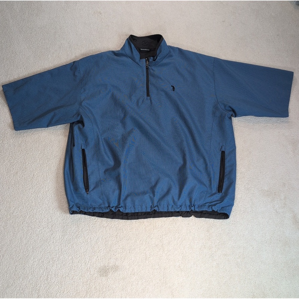 Zero Restriction Short Sleeve 1/4 Zip Golf Jacket Reversible Waterproof Mens XL